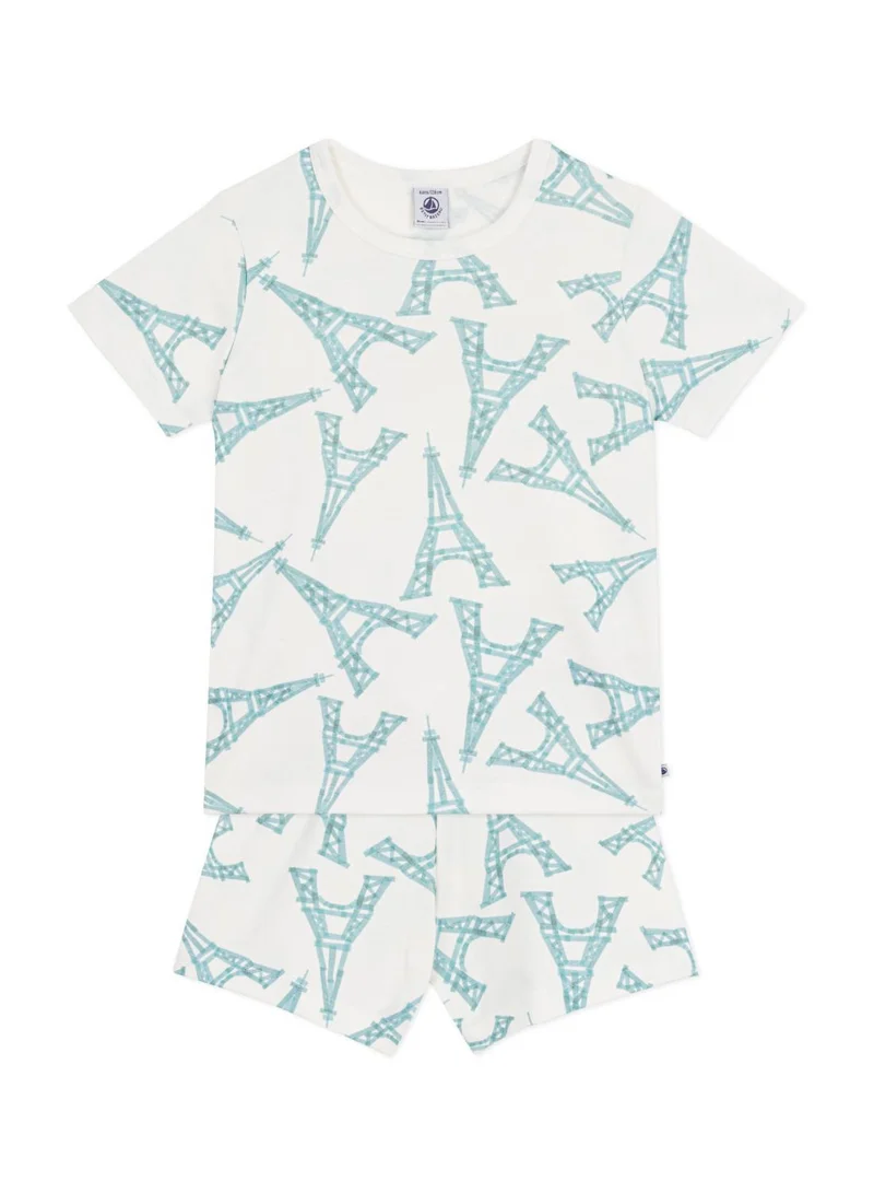 بيتي باتو Children's short Eiffel Tower print cotton pyjamas